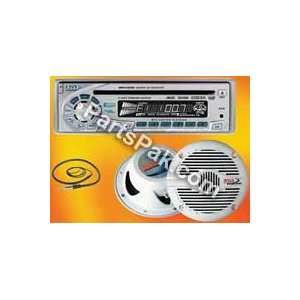  Boss MCK1462W In Dash Marine CD Receiver Audio Kit  