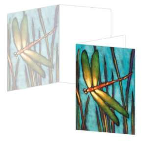  ECOeverywhere Dragonfly Joy Boxed Card Set, 12 Cards and 