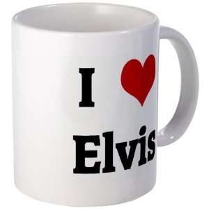  I Love Elvis Humor Mug by CafePress: Kitchen & Dining