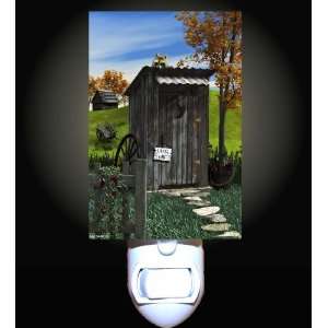  Country Outhouse Decorative Night Light