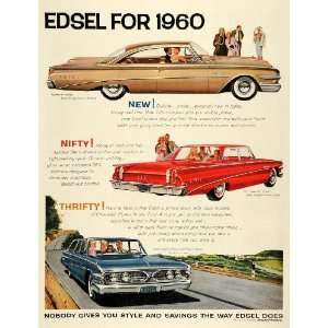  1959 Ad 1960 Edsel Vintage Cars Ranger Sedan Station Wagon 