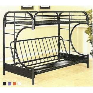 Metal 2 steel tube frame bunk bed set twin / full  Acme For the Home 