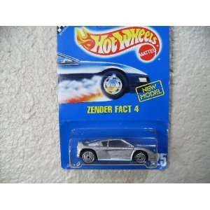  Hot Wheels Zender Fact 4 1991#125 All Blue Card No Side 