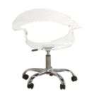 Baxton Studio Kerr Modern Design Acrylic Swivel Chair   Clear