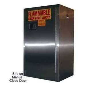 Securall® 12 Gallon Sliding Door Flammable Cabinet Stainless Steel