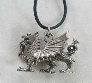 Welsh Dragon Pendant, Fine English Pewter, Gift Boxed  