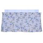 Ellis Curtain Kitchen Willow Floral Tailored Tier Curtains in Blue 
