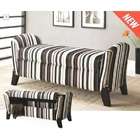   micro velvet fabric upholstered storage bench with arms and wood feet