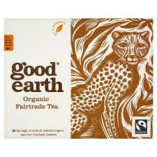 Good Earth Fair Trade Organic Tea Bags 80S 250G   Groceries   Tesco 