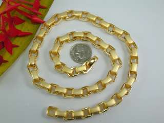 AWESOME DESIGN CHAIN 22K 24K Gold GP Thai HEAVY Necklace 17.5  