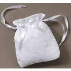   Religious White First Communion Girls Purses with Pearl Beads 7.25