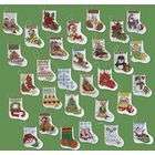 Bucilla More Tiny Stockings Ornaments Counted Cross Stitch Kit   2 1/2 