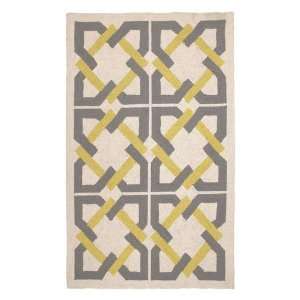  Geometric Tile H.Rug Yellow/Grey