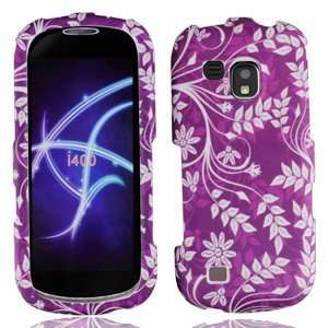 : For Verizon Samsung Continuum I400 Accessory   Purple Flower Design 