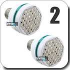 2x 42 led e27 white screw lamp saving light bulb