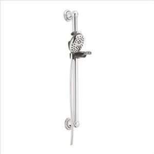   Spray Massage Hand Shower with Wall Grab Bar System in Chrome: Home