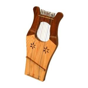 mini kinnor harp light with case king david s harp 16 x 8 rosewood 