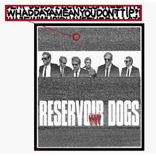    Reservoir Dogs poster created using entire script Electronics