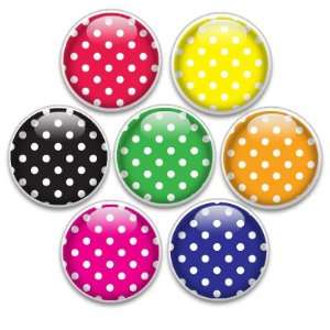   Decorative Push Pins or Magnets 7 Small Polka Dots: Kitchen & Dining