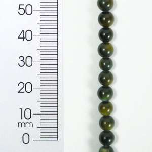    Tinted Shell 5mm Round Olive 2x8 Strand Arts, Crafts & Sewing