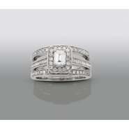 David Tutera 1 cttw Certified Diamond Bridal Set 14Kt White Gold at 