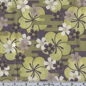  45 Wide Lotus Wasabi Light Green Fabric By The Yard 