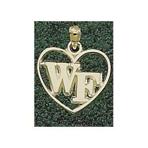   Wake Forest Deamon Deacons Heart 10K Gold Pendant: Sports & Outdoors