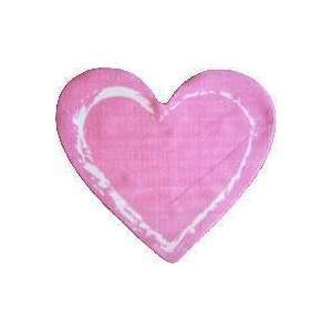   Medium Pile Pink Heart 35x39 Play Time Nylon Area Rug FTS 055 3539