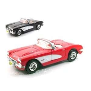    Set of 4   1959 Chevy Corvette Convertible 1/24: Toys & Games