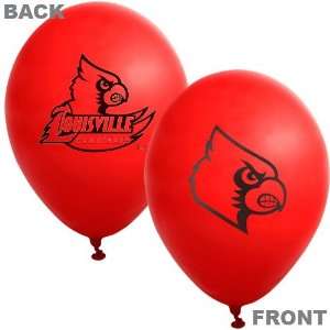  NCAA Louisville Cardinals Red 10 Pack 11 Latex Balloons 