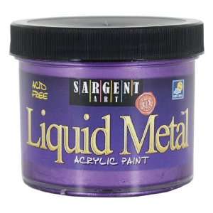   1242 4 Ounce Liquid Metal Acrylic Paint, Violet: Arts, Crafts & Sewing
