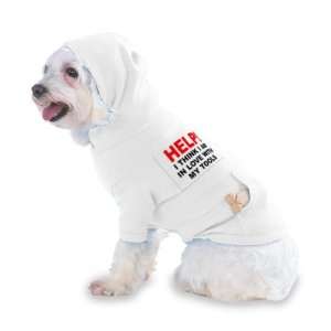   MY TOOLS Hooded (Hoody) T Shirt with pocket for your Dog or Cat MEDIUM