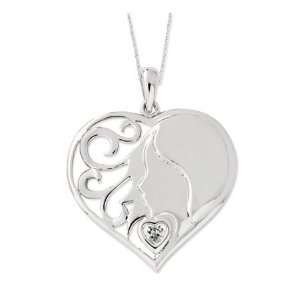    My Daughter, My Hearts Treasure Sterling Silver Necklace Jewelry