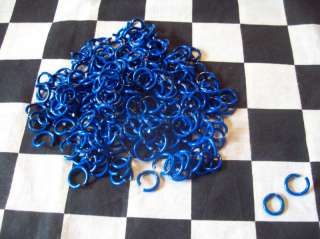 250 BLUE 14g STEEL JUMP RINGS CHAINMAIL CHAIN MAIL  