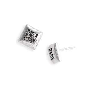  Lois Hill Classics Small Square Stud Earrings Jewelry