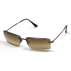 Ray Ban Sunglasses Rimless Rectangle Brown Sports 