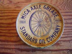 MICA AXEL GREASE Tin, For Wagons & Buggys, Standard Oil  