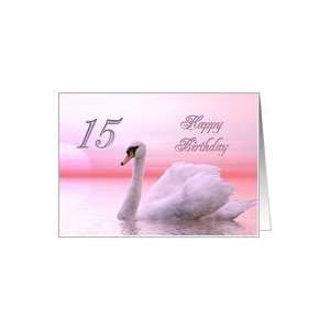  Pink swan card for a 15 year old Card Toys & Games