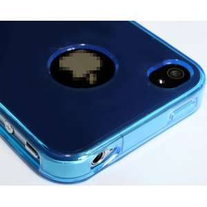   Silicone Gel Slim thin Case Cover For iPhone 4 4S verizon AT&T blue