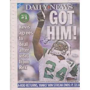  Autographed Woody Johnson Unframed Signed Newspaper 