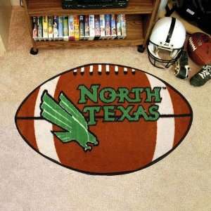  North Texas Mean Green 22 x 35 Football Mat: Sports 