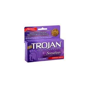  Trojan Her Pleasure Condoms Spermicidal Lubricant Latex 
