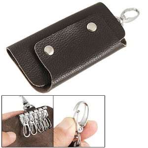   Color Faux Leather 5 Lobster Clasp Key Chain Bag