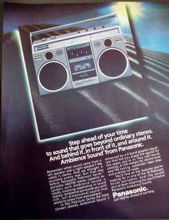 1983 Panasonic Platinum Series Stereo vintage radio ad  