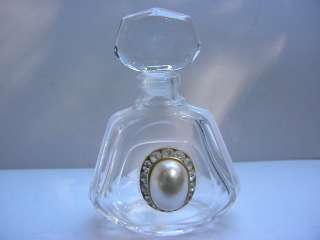 Decorative CRYSTAL Perfume BOTTLE Jeweled Made in France VCA  