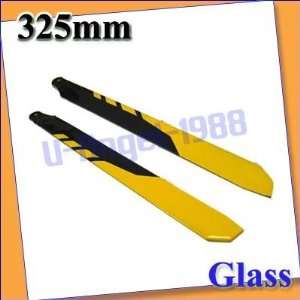  2x 325mm main blade 400 align trex 450 helicopter yb 