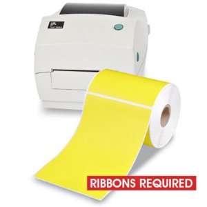    4 x 6 Yellow Desktop Thermal Transfer Labels: Office Products