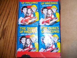THE DUKES OF HAZZARD UNOPENED CARD PACK FROM BOX  