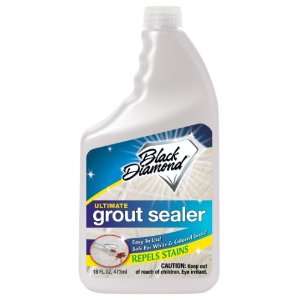 Black Diamond Ultimate Grout Sealer Set of 2 Pts   Seals Out Stains 