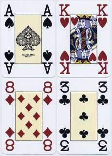 Modiano Cristallo Plastic Playing Cards POKER +1 KEM  